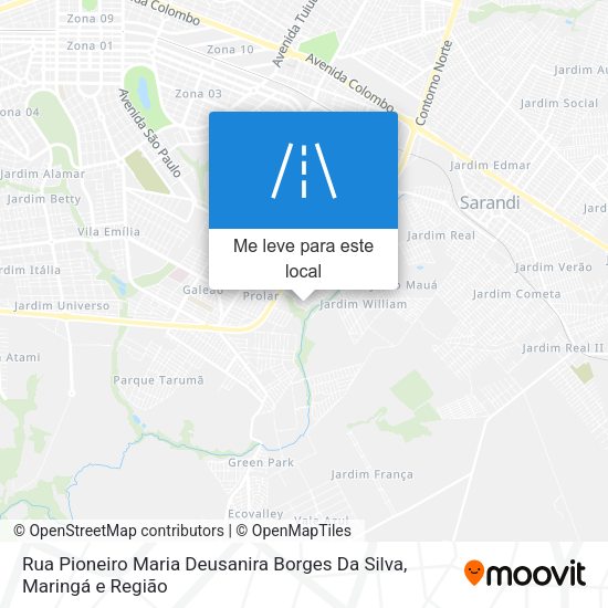 Rua Pioneiro Maria Deusanira Borges Da Silva mapa