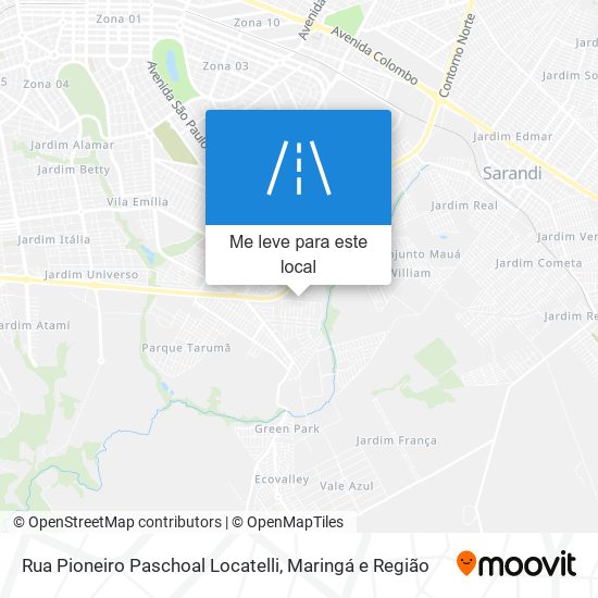 Rua Pioneiro Paschoal Locatelli mapa