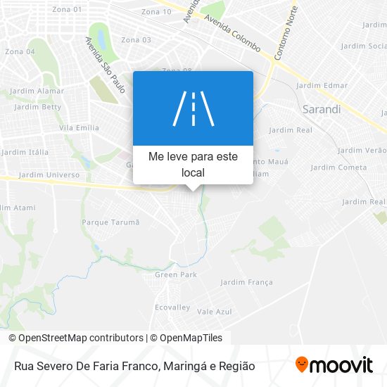 Rua Severo De Faria Franco mapa