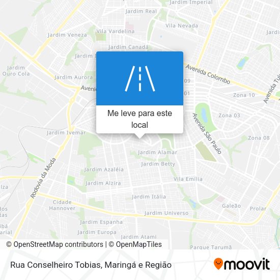 Rua Conselheiro Tobias mapa