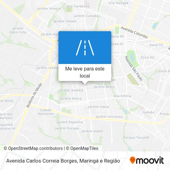 Avenida Carlos Correia Borges mapa