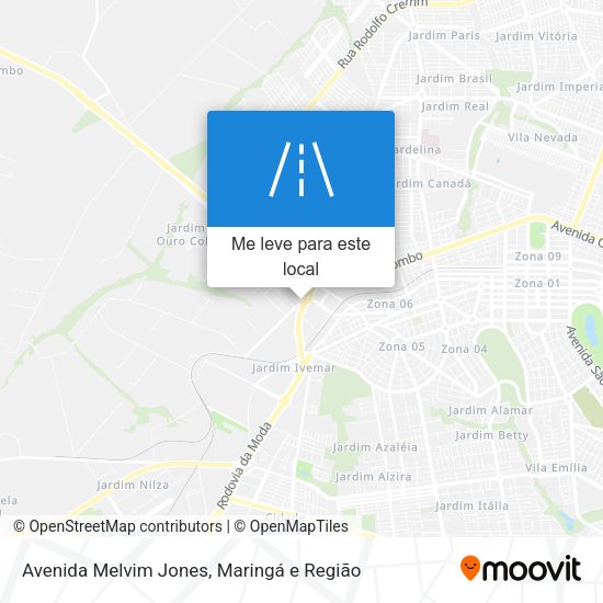 Avenida Melvim Jones mapa