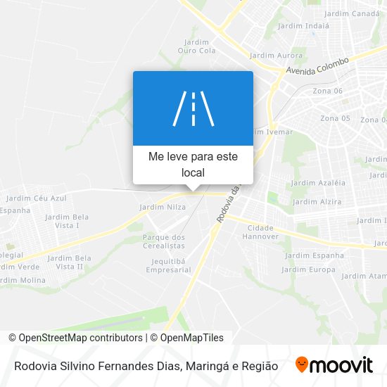 Rodovia Silvino Fernandes Dias mapa