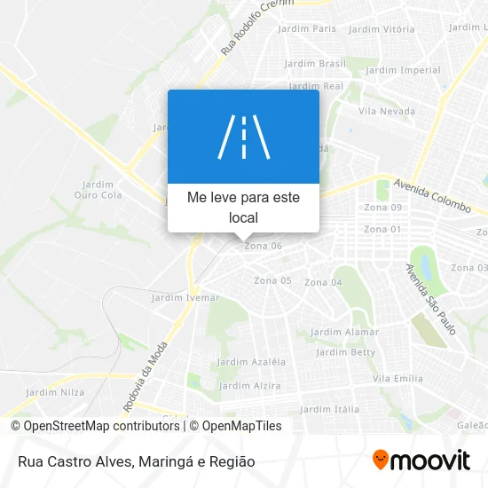 Rua Castro Alves mapa