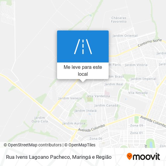 Rua Ivens Lagoano Pacheco mapa