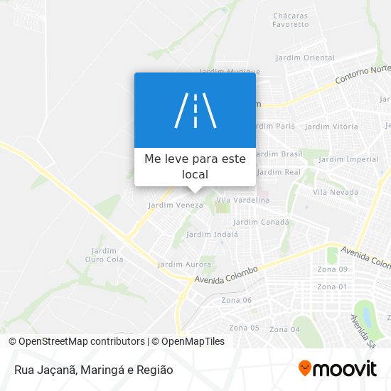 Rua Jaçanã mapa