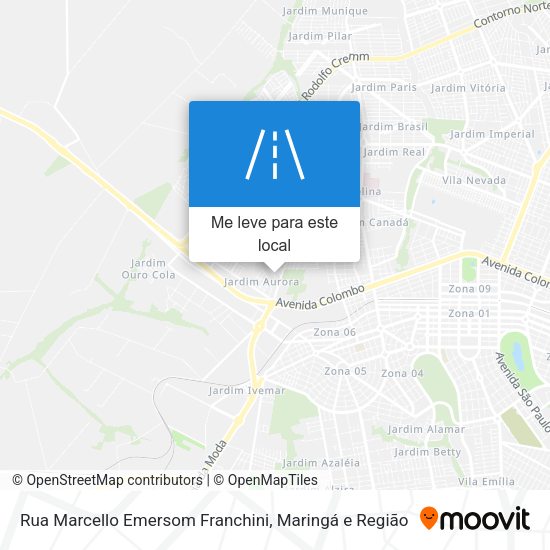 Rua Marcello Emersom Franchini mapa