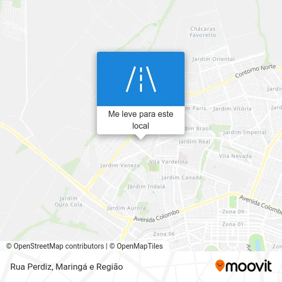 Rua Perdiz mapa