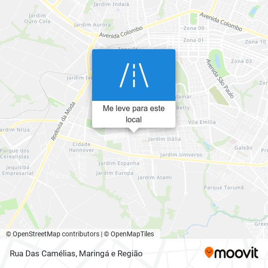 Rua Das Camélias mapa