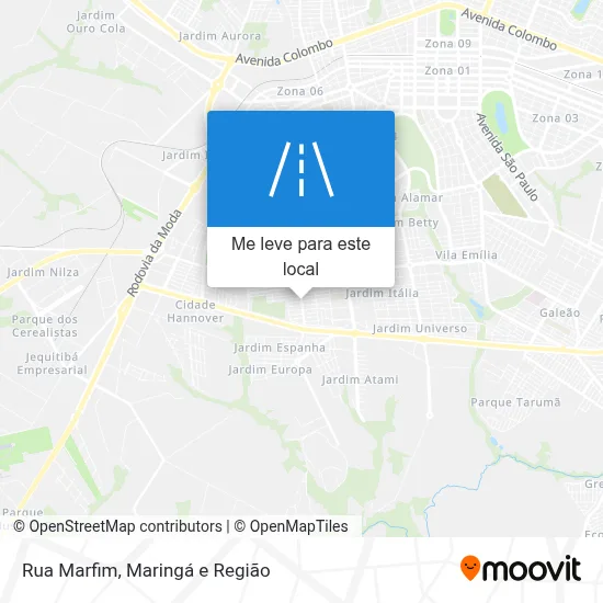 Rua Marfim mapa