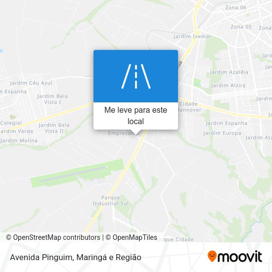 Avenida Pinguim mapa