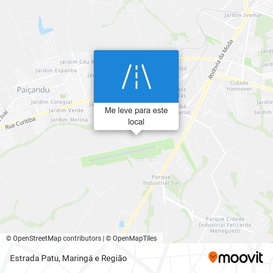 Estrada Patu mapa