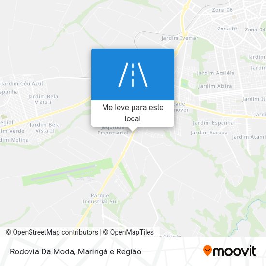 Rodovia Da Moda mapa