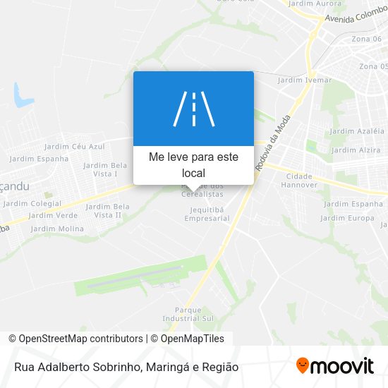 Rua Adalberto Sobrinho mapa