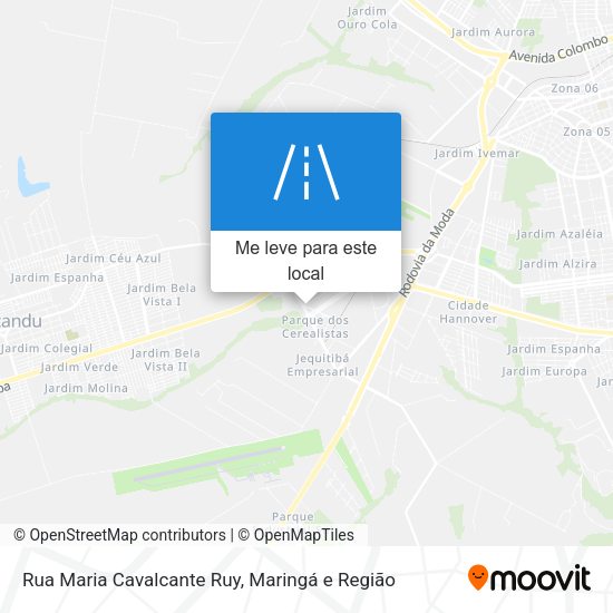 Rua Maria Cavalcante Ruy mapa