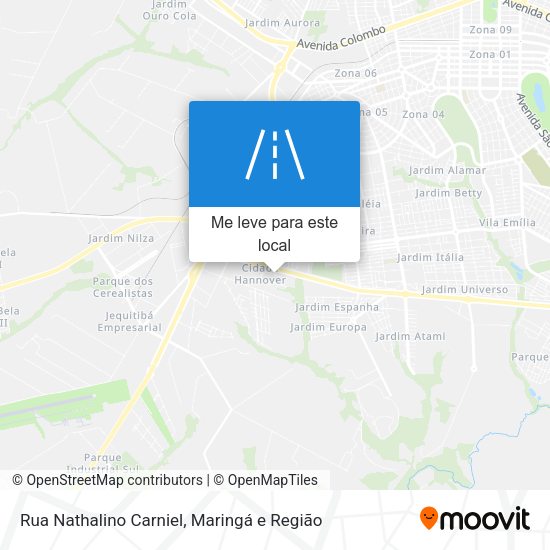 Rua Nathalino Carniel mapa