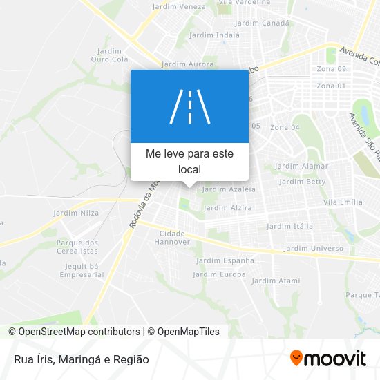Rua Íris mapa