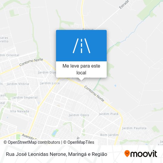 Rua José Leonidas Nerone mapa