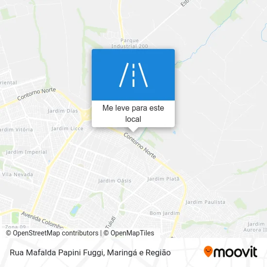 Rua Mafalda Papini Fuggi mapa