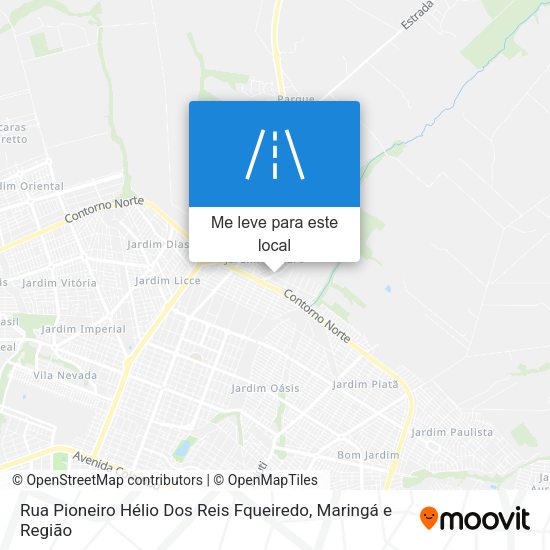 Rua Pioneiro Hélio Dos Reis Fqueiredo mapa