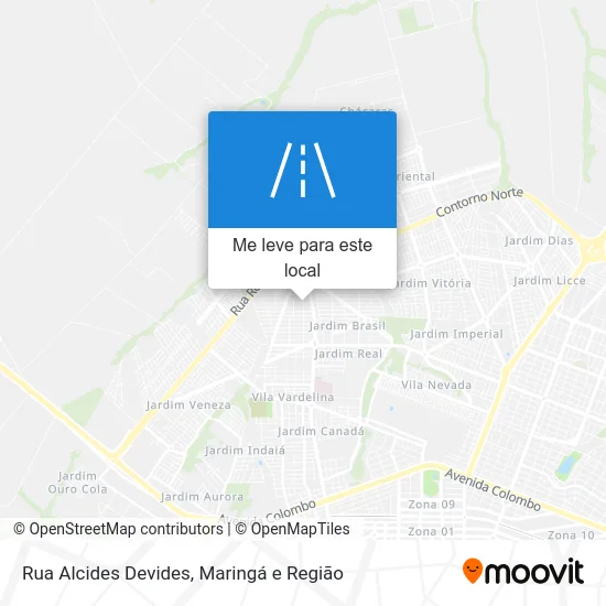 Rua Alcides Devides mapa