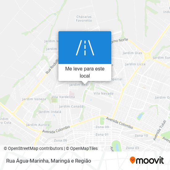 Rua Água-Marinha mapa