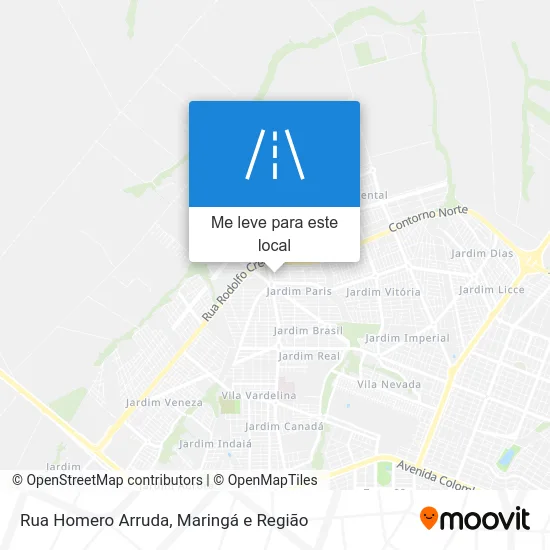 Rua Homero Arruda mapa
