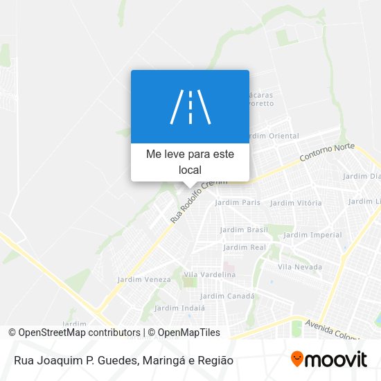 Rua Joaquim P. Guedes mapa