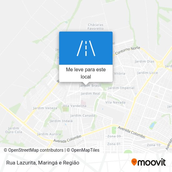 Rua Lazurita mapa