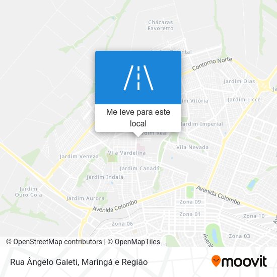 Rua Ângelo Galeti mapa