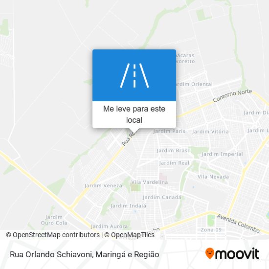 Rua Orlando Schiavoni mapa