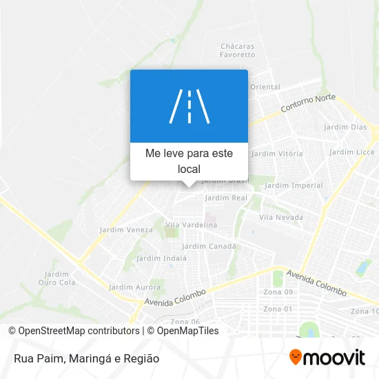 Rua Paim mapa