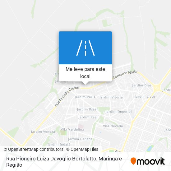 Rua Pioneiro Luiza Davoglio Bortolatto mapa