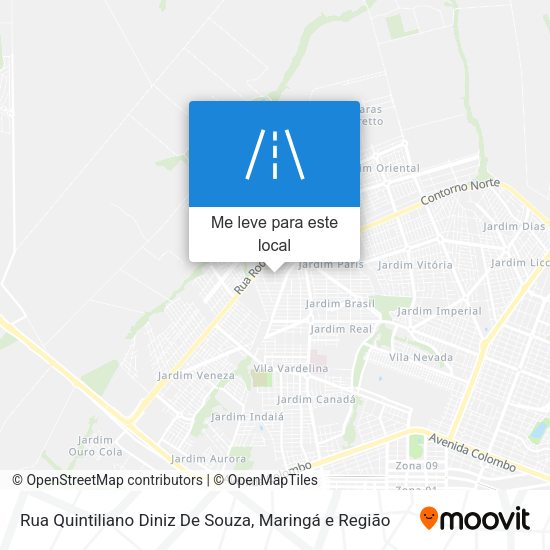 Rua Quintiliano Diniz De Souza mapa