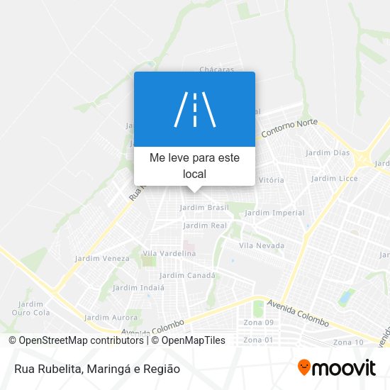 Rua Rubelita mapa