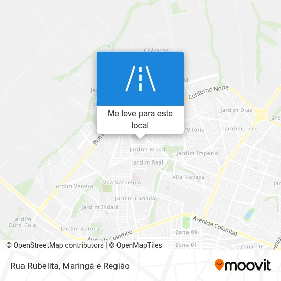 Rua Rubelita mapa