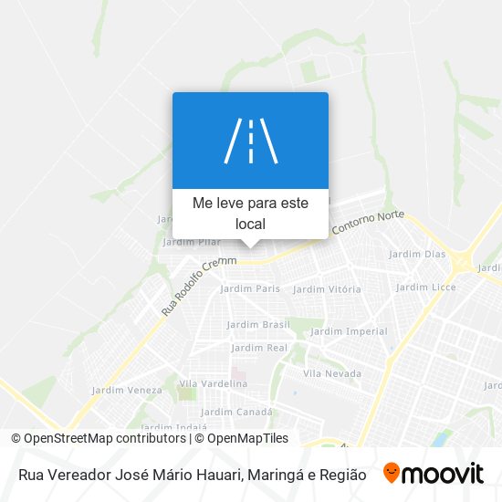 Rua Vereador José Mário Hauari mapa