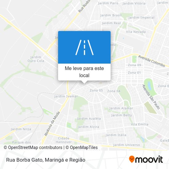 Rua Borba Gato mapa