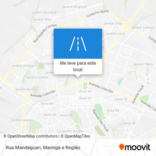 Rua Mandaguari mapa