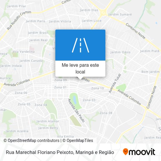 Rua Marechal Floriano Peixoto mapa
