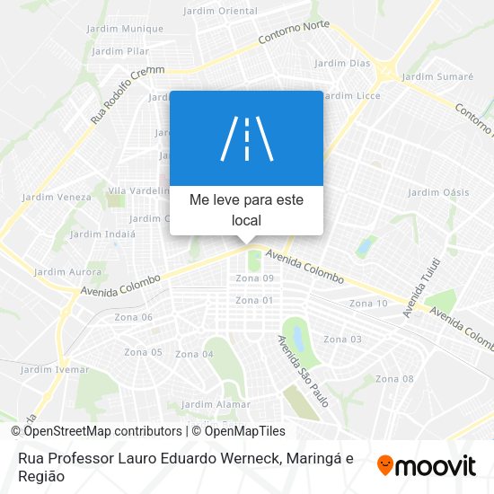 Rua Professor Lauro Eduardo Werneck mapa
