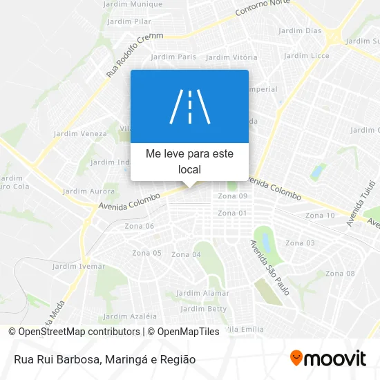 Rua Rui Barbosa mapa
