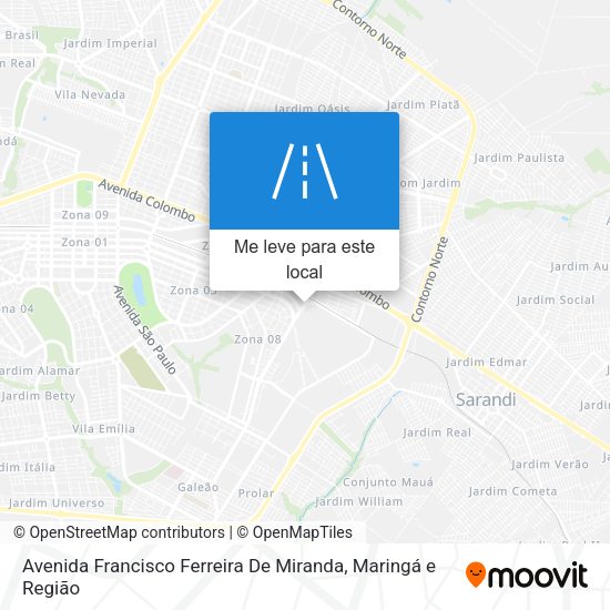 Avenida Francisco Ferreira De Miranda mapa