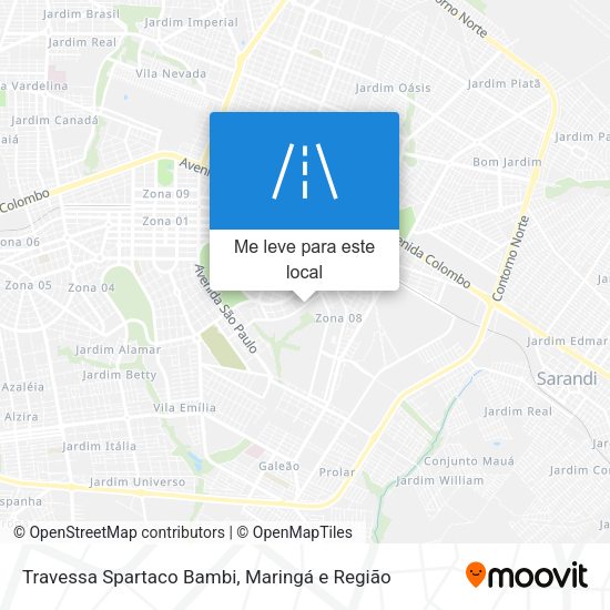 Travessa Spartaco Bambi mapa