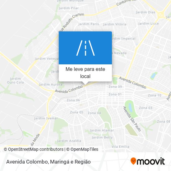 Avenida Colombo mapa