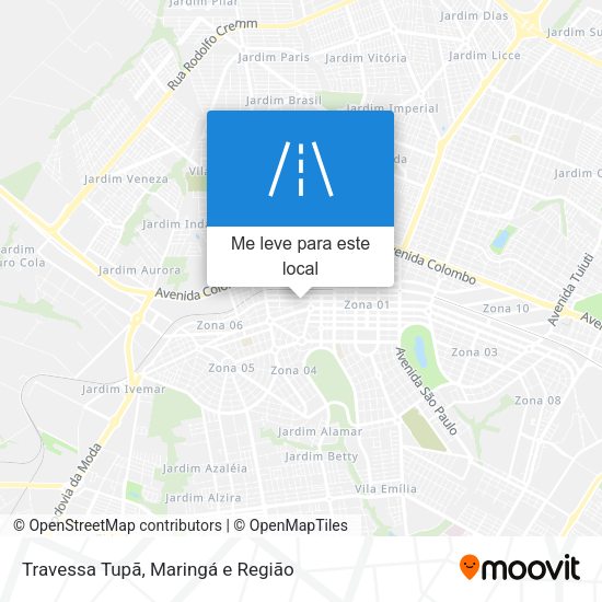 Travessa Tupã mapa