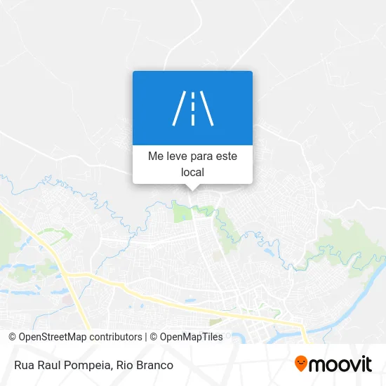 Rua Raul Pompeia mapa