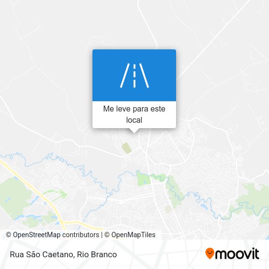 Rua São Caetano mapa