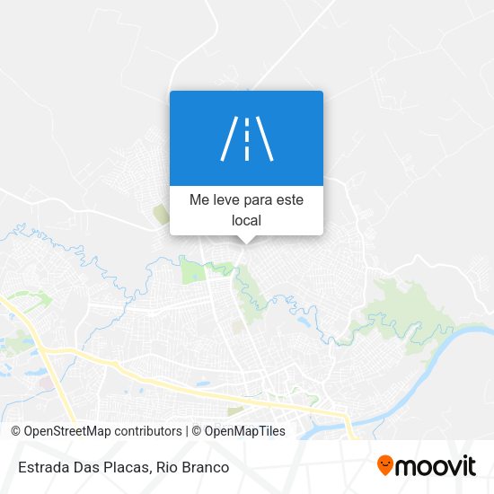 Estrada Das Placas mapa
