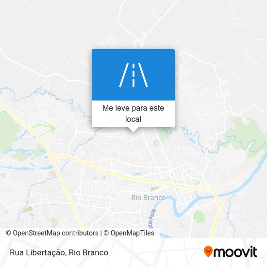 Rua Libertação mapa